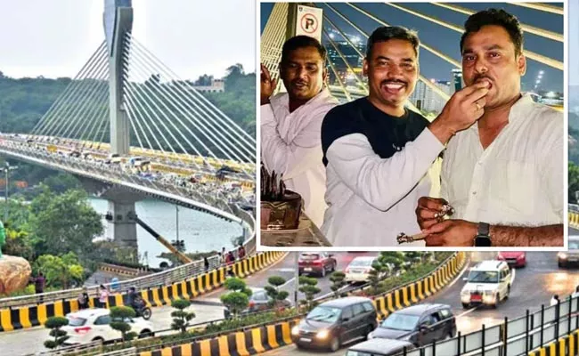 Madhapur CI Birthday Celebration On Cable Bridge